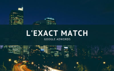 Modification du type de correspondance ‘Exact Match’