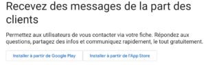 chat google my business
